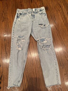 GAP Light Blue Distressed Boyfriend Jeans